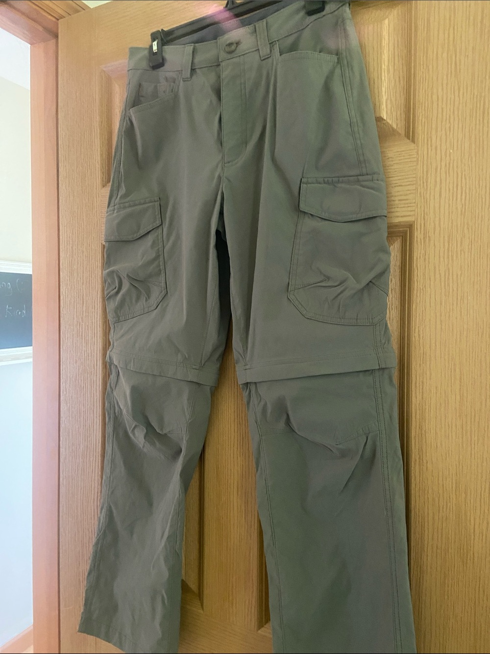 Eddie Bauer Men's Water Resistant Pants/Shorts - great for hiking